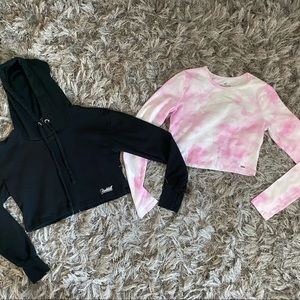 Bombshell Crop hoodie Hollister crop Top !!NWOT!!